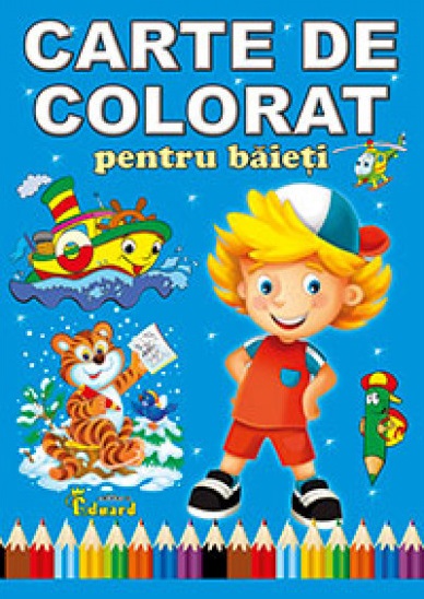 Carte de colorat pentru baieti 